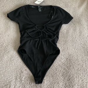 NWT BLACK CUTOUT BODYSUIT